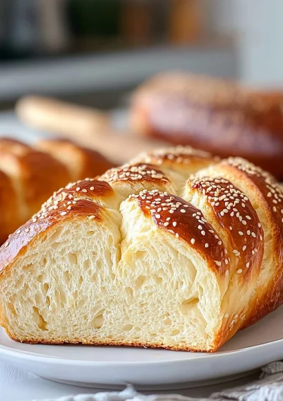 Loaf of homemade white bread on a wooden cutting board