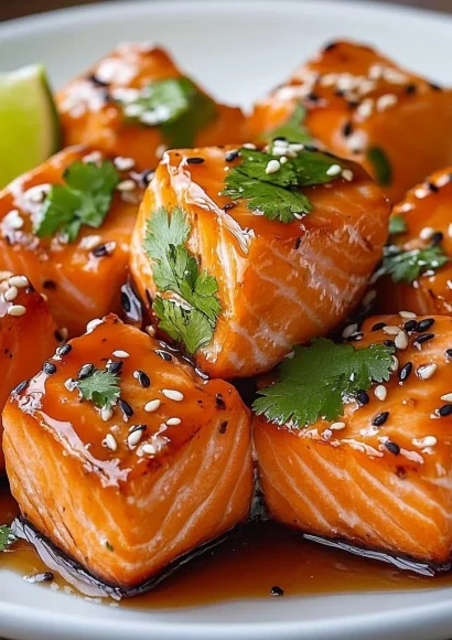 Bang Bang Salmon Bites Bowls with crispy salmon and vibrant toppings.